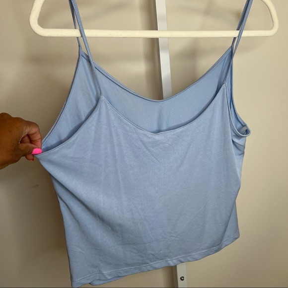 Sky Blue Baby Blu Soft Cotton Knot Tank Size Medium - Picture 8 of 9
